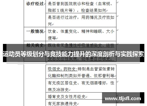运动员等级划分与竞技能力提升的深度剖析与实践探索